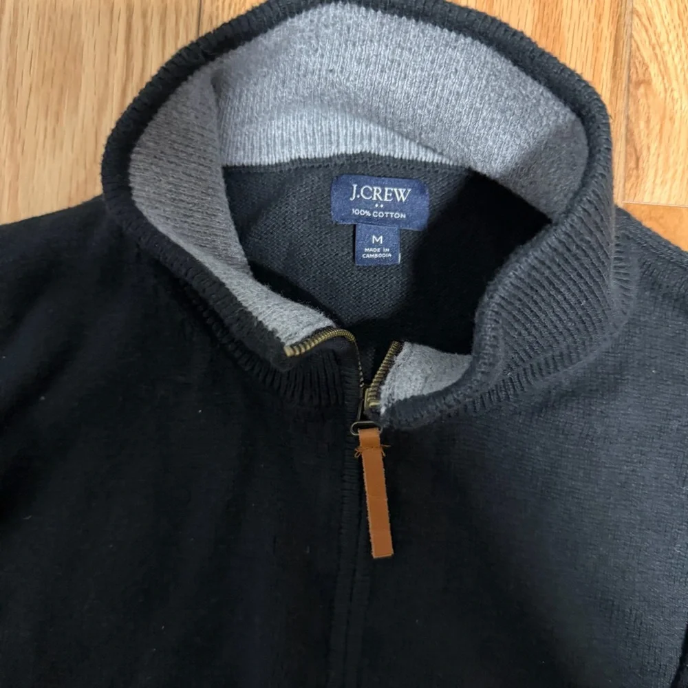 J crew men’s half zip sweater
